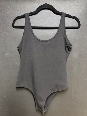 Black Women's Scoop Neck Bodysuit